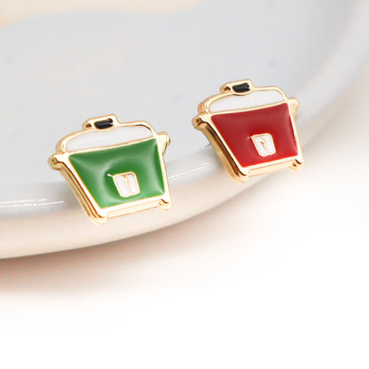 Rice Cooker Enamel Earrings/ Bracelet / Necklace