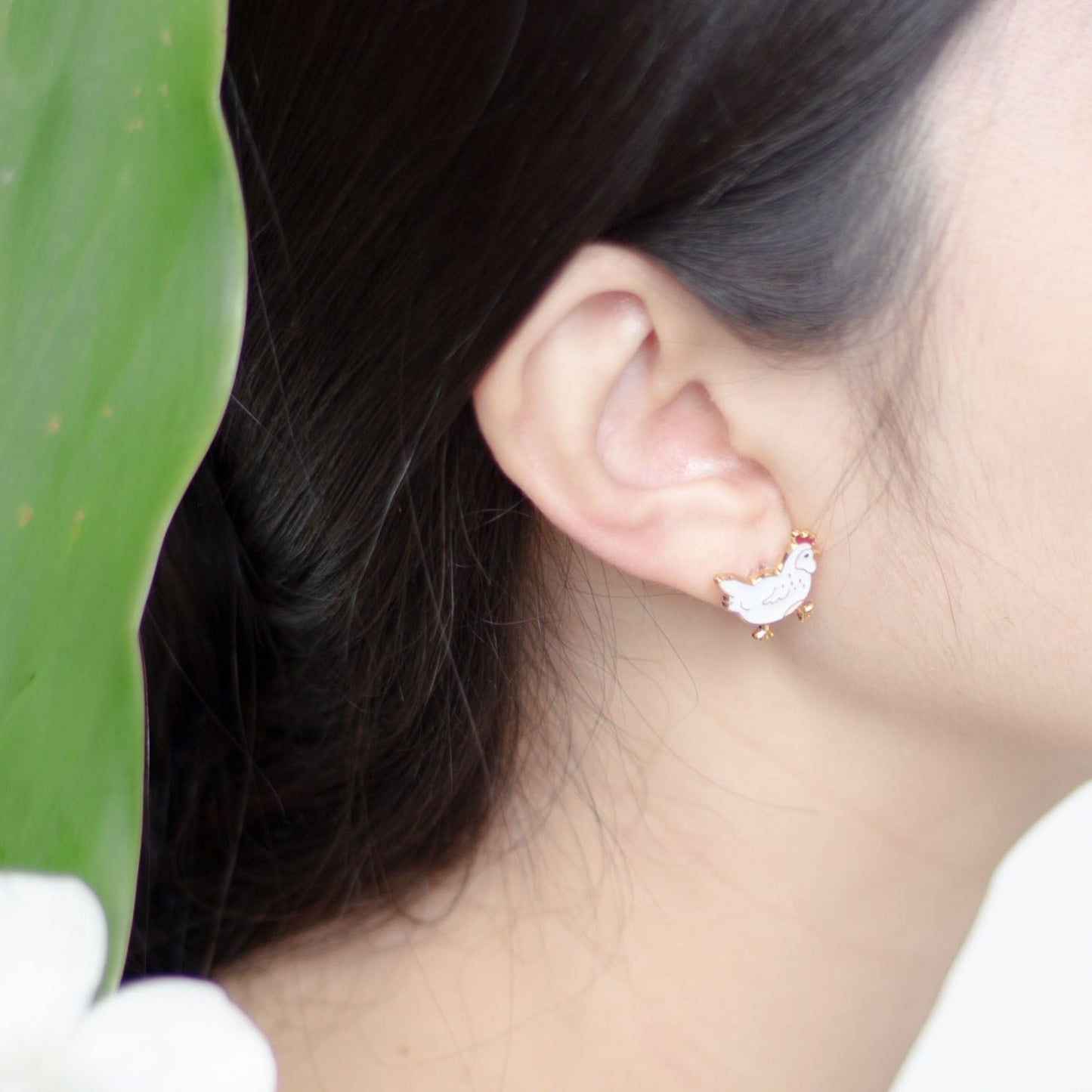 Farm Sweet Farm Mismatched Enamel Earrings [One Piece]