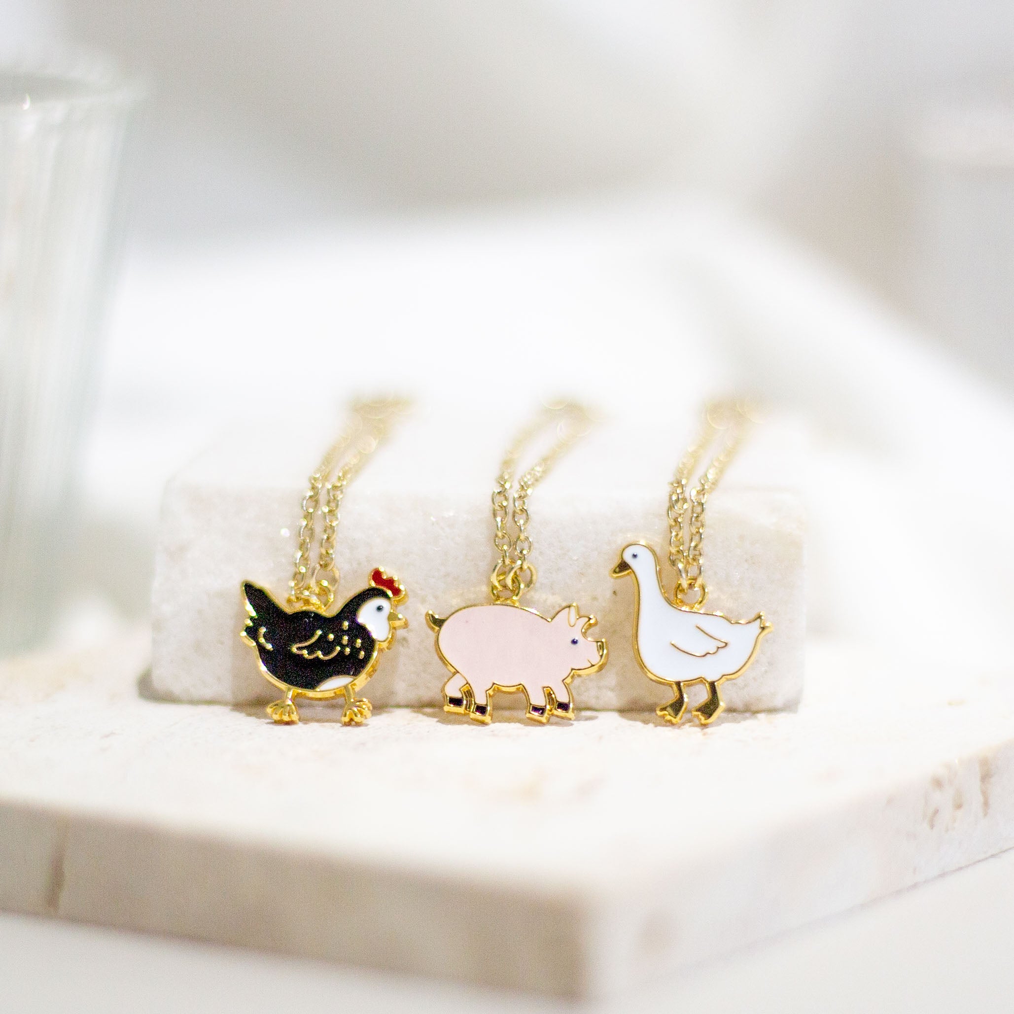 Piglet Enamel Earrings/ Bracelet/ Necklace