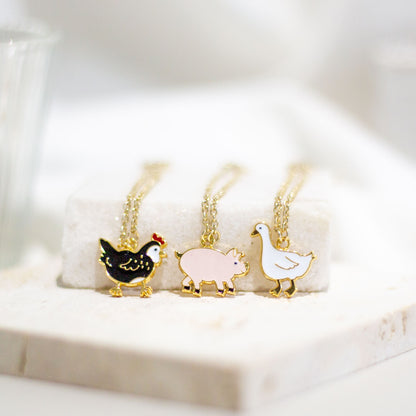 Call Duck Enamel Earrings/ Bracelet/ Necklace