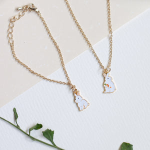 Bunny Bunny Enamel Earrings/ Bracelet/ Necklace
