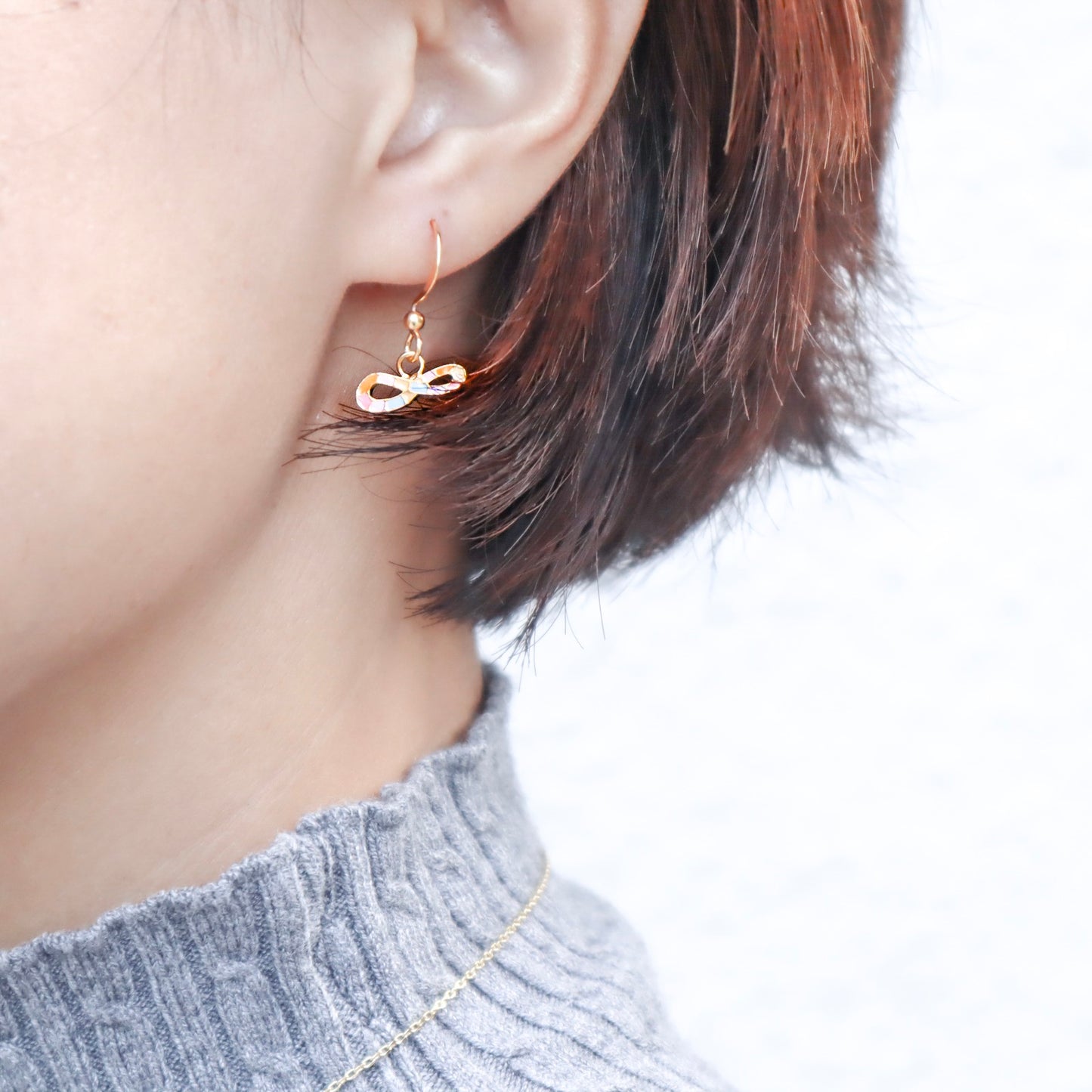 Infinite LOVE Enamel Stud Earrings