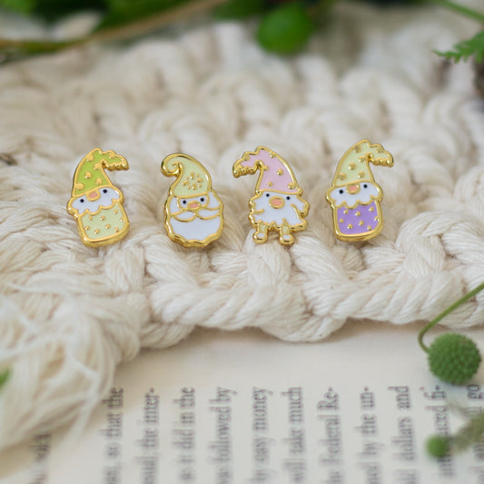 Santa, You Gnome Him Enamel Earrings/ Bracelet/ Necklace [Pastel Series]