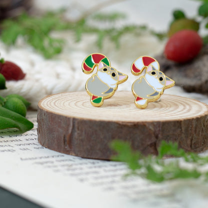 Xmas Sugar Glider Enamel Earrings/ Bracelet/ Necklace