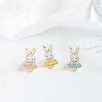 Easter Bunny Enamel Earrings | Miss Modi