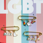 LOVE + Ghost Island Enamel Pin