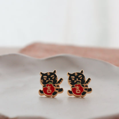 Tiger Lord Enamel Earrings/ Bracelet/ Necklace