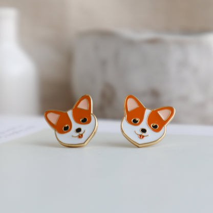 Welsh Corgi Enamel Earrings/ Bracelet/ Necklace | Miss Modi