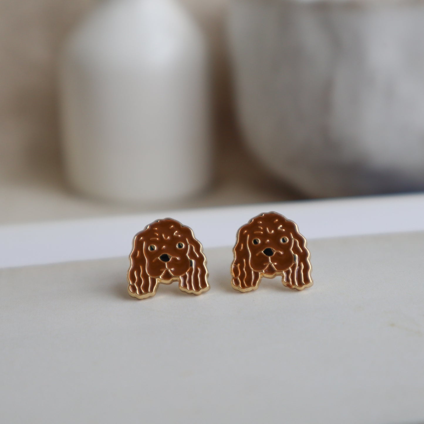 Cocker Spaniel Enamel Earrings/ Bracelet/ Necklace