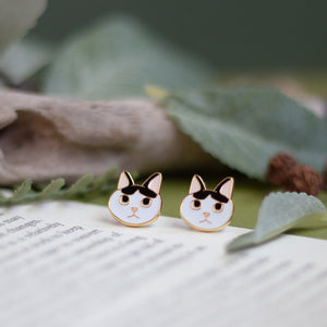 Chonky Cat Enamel Earrings/ Bracelet/ Necklace