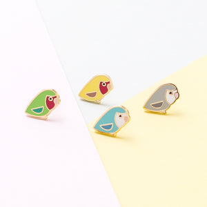 Lovebird Enamel Stud Earrings/ Bracelet/ Necklace