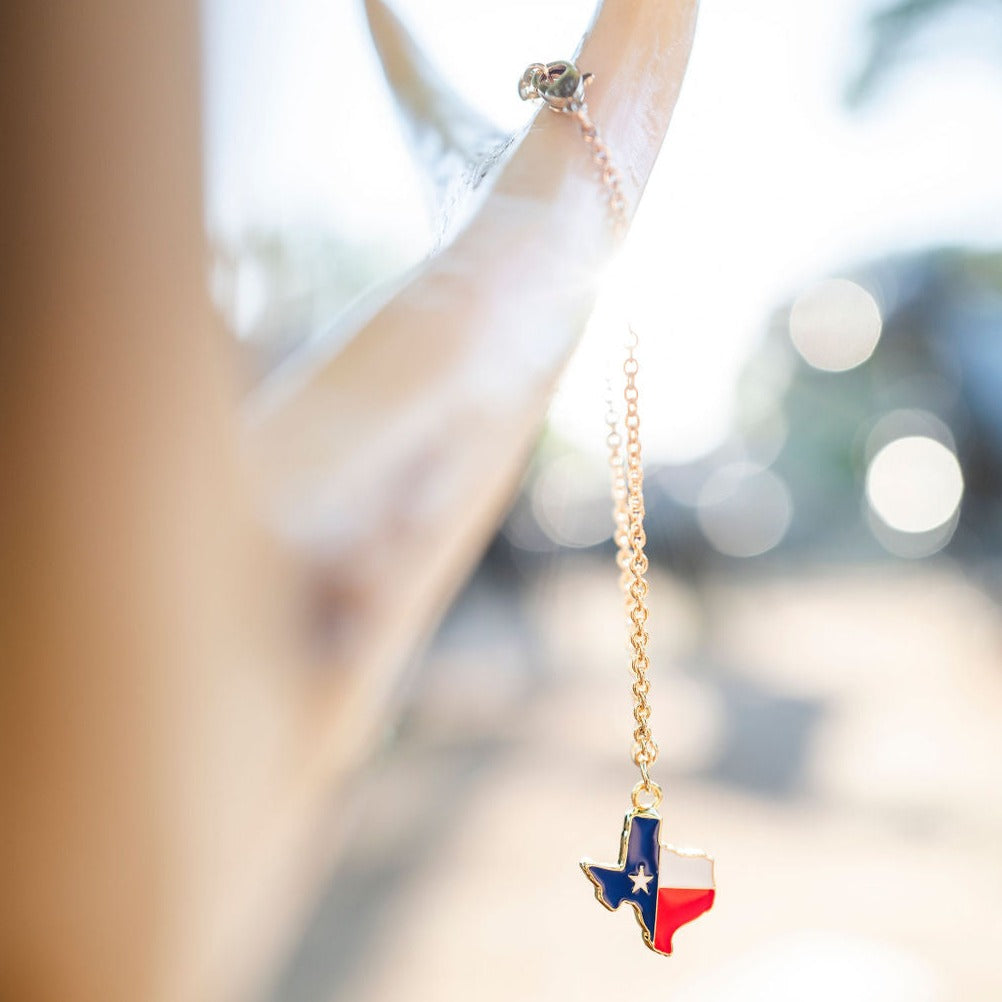 Great State Flag of Texas Enamel Bracelet | Miss Modi