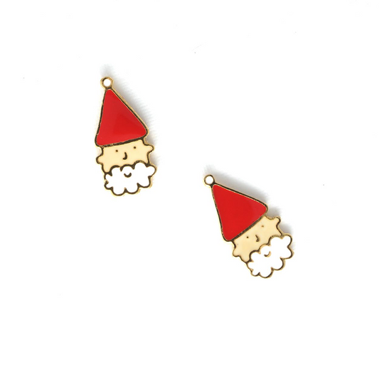 Miss Modi presents Handcrafted Santa Claus Enamel Stud Earrings