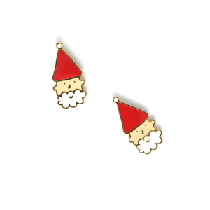 Miss Modi presents Handcrafted Santa Claus Enamel Stud Earrings